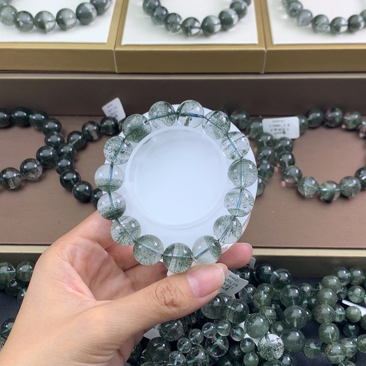 未镶嵌手链水晶绿幽灵