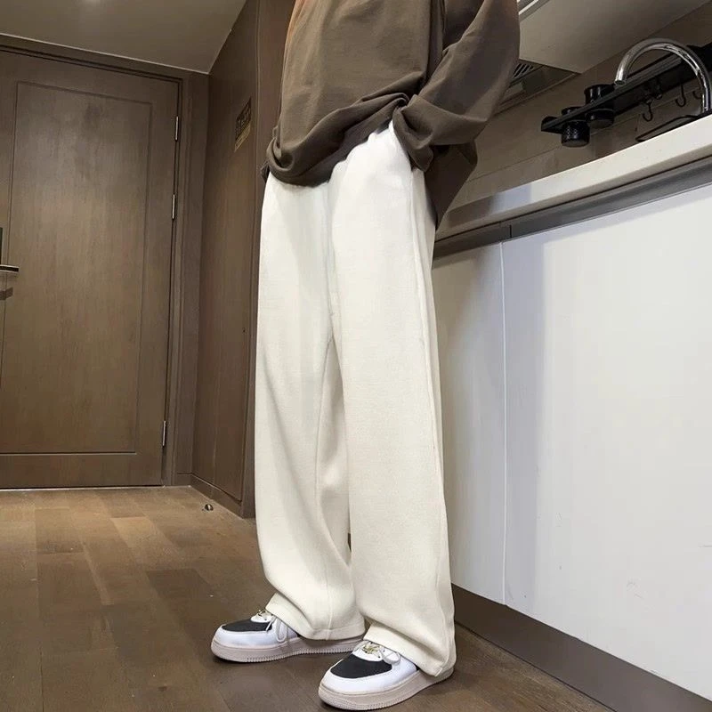 【2025春夏新款】休闲灯芯绒直筒长裤美式宽松复古运动裤情侣百搭