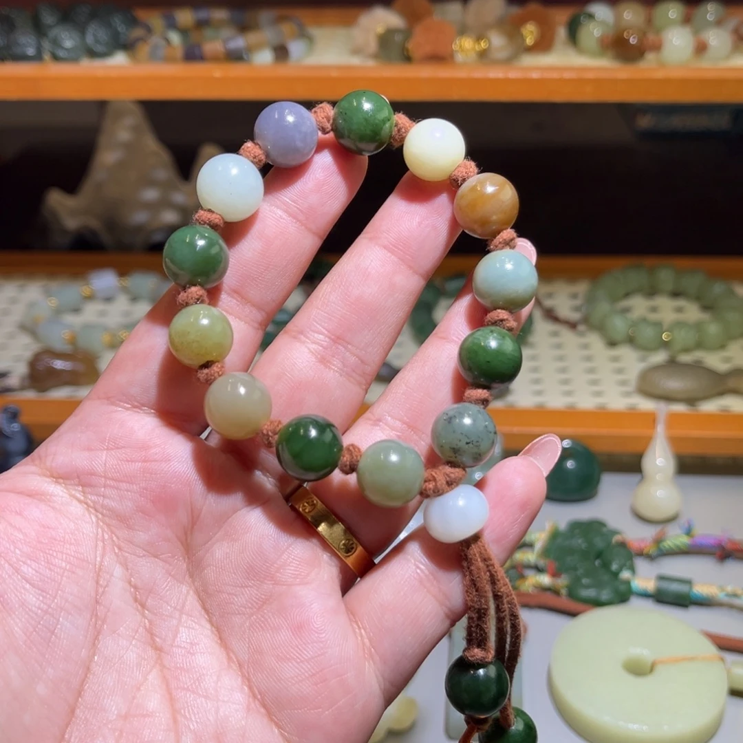 和田玉未镶嵌手链