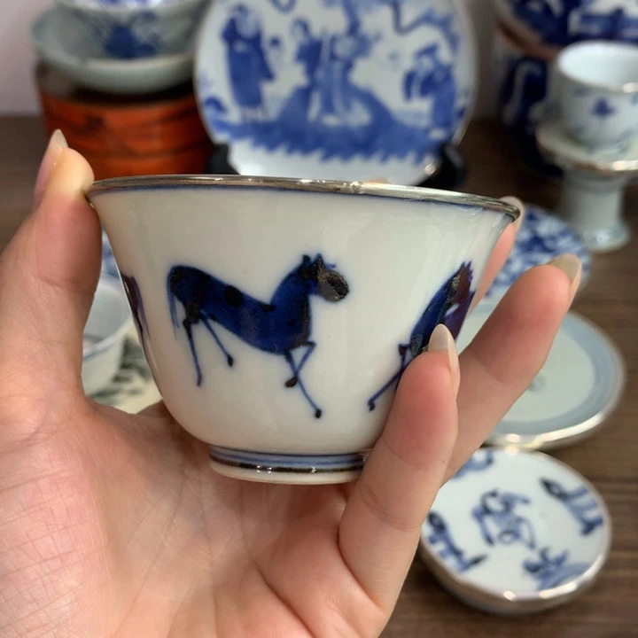 壶承高*旗现代纯手工手绘的主人杯