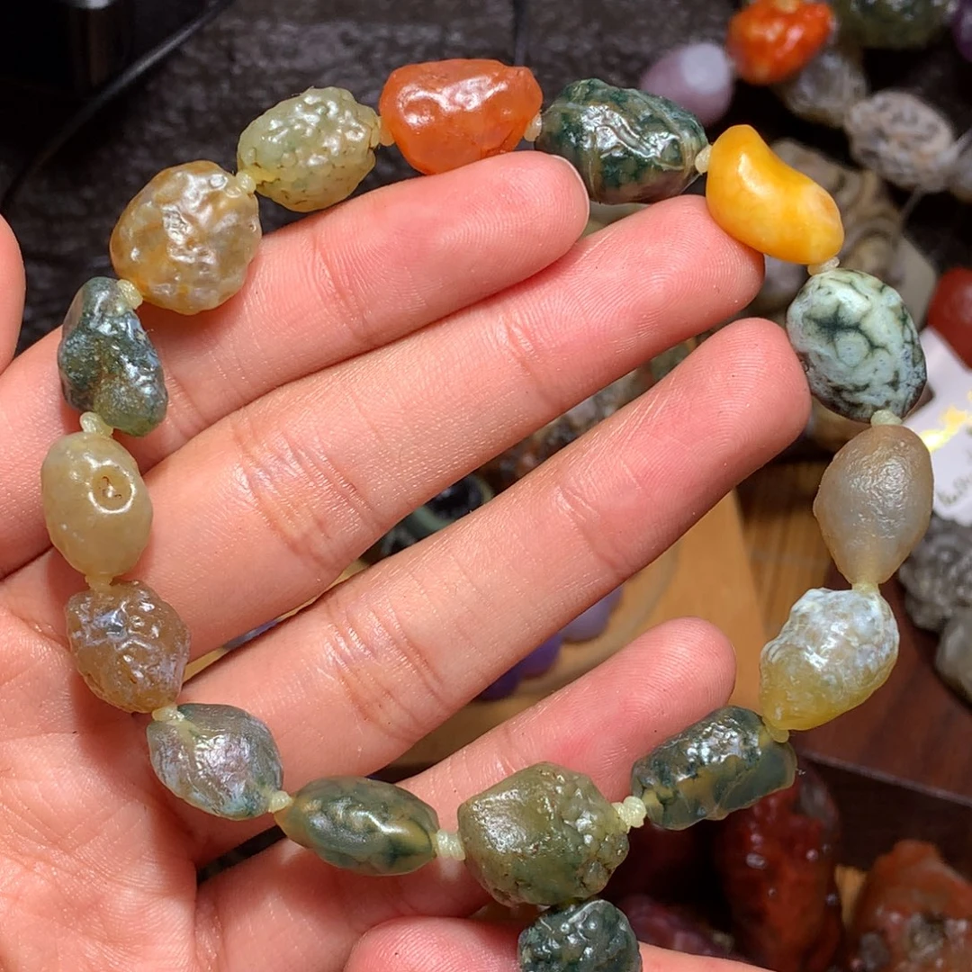 未镶嵌玛瑙/玉髓珠宝半成品