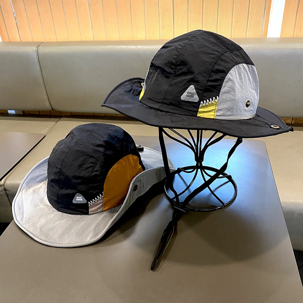 儿童帽子洋气休闲薄款速干渔夫帽户外遮阳登山帽男女童防晒太阳帽