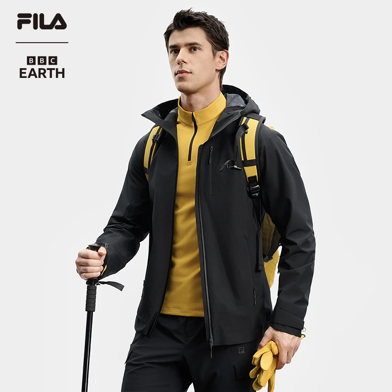 Fila/斐乐男连帽风衣【GORE-TEX】新款户外休闲抗风外套A11M437701F