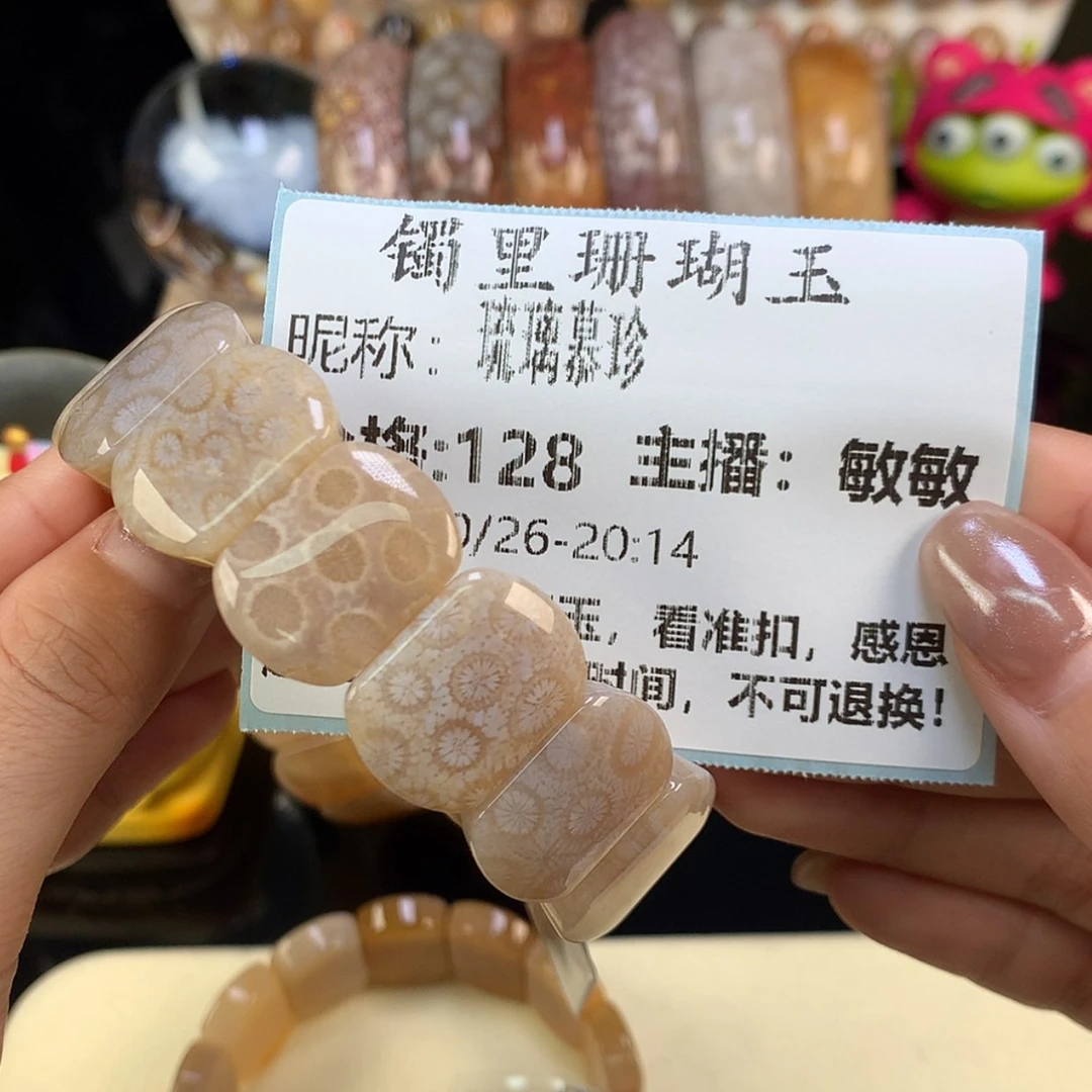 【闪购商品】颈饰未镶嵌硅化珊瑚（珊瑚玉）琉**珍