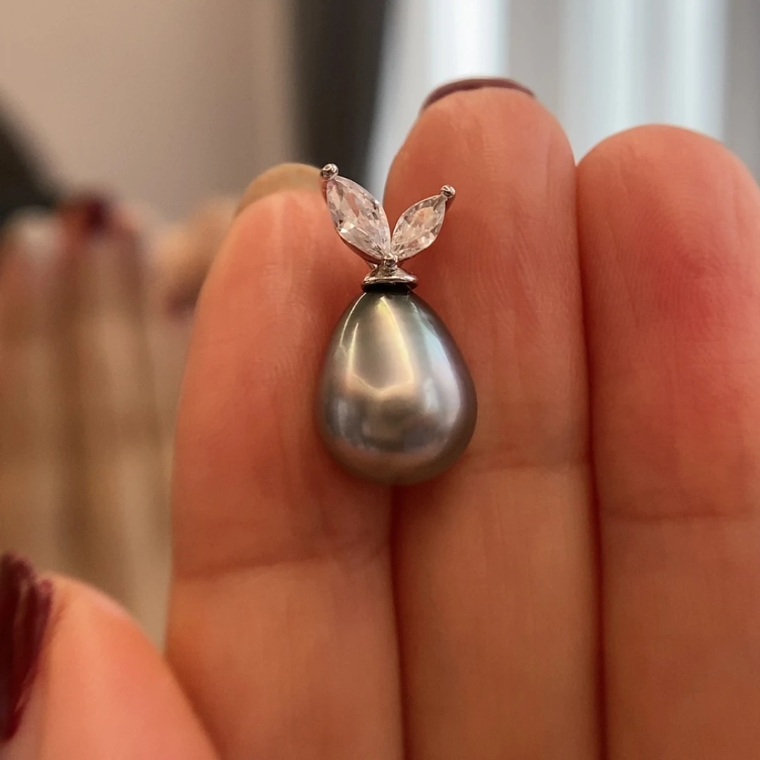 【闪购商品】海水珍珠吊坠(赠链)银S925镶嵌