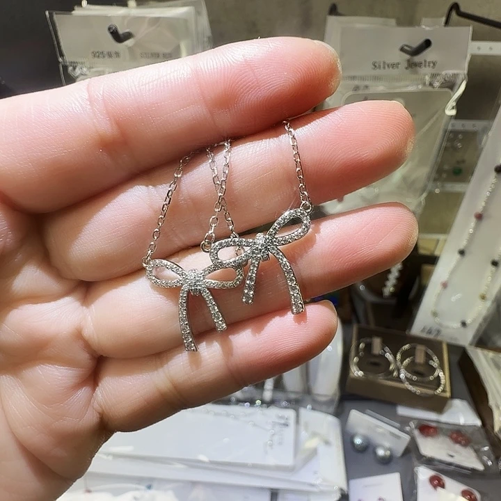 踩***子925银玻璃百搭时尚潮流