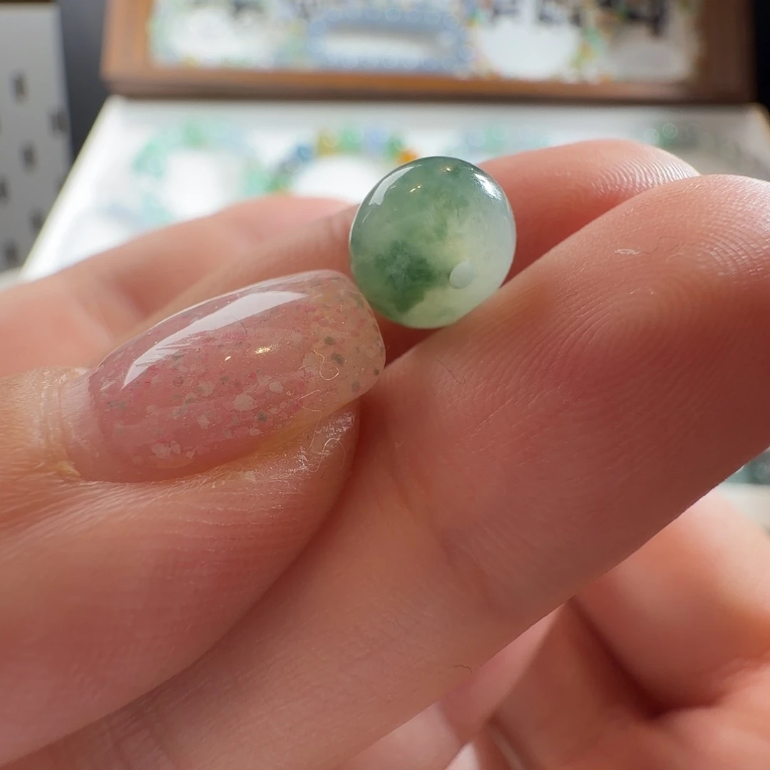 翡翠散珠扁珠6.6*9.3