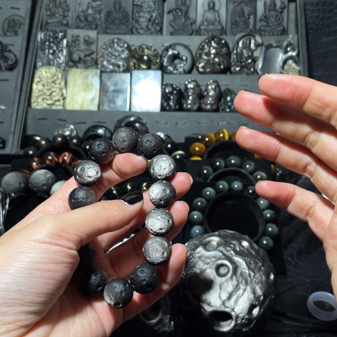 七****黑曜岩未镶嵌珠宝奇石