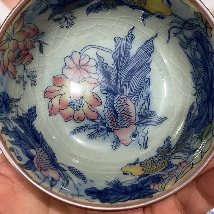 摆件陶景德镇陶瓷主人杯23555