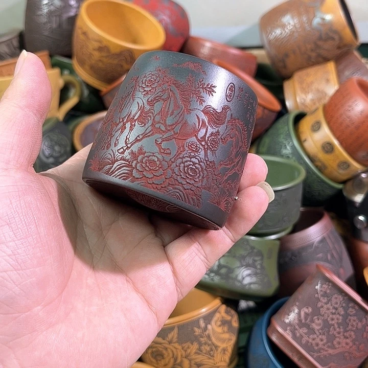 茶杯紫砂全手工紫砂主人杯