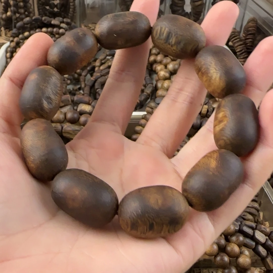 小***合沉香手串奇楠手串19.3克