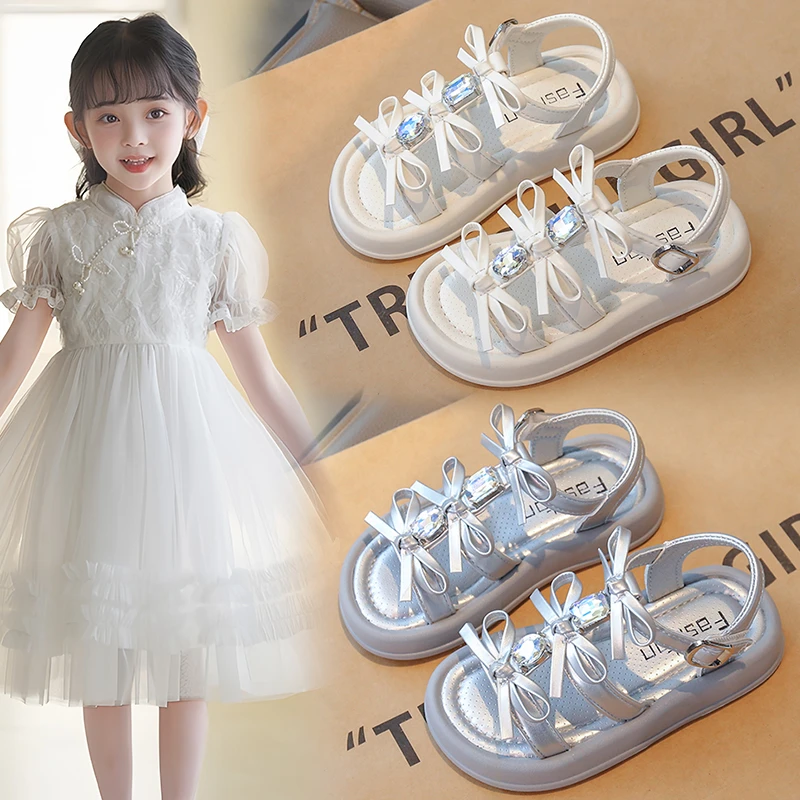 儿童凉鞋2025夏季新款公主鞋软底沙滩凉拖中大童儿童防滑凉鞋女童