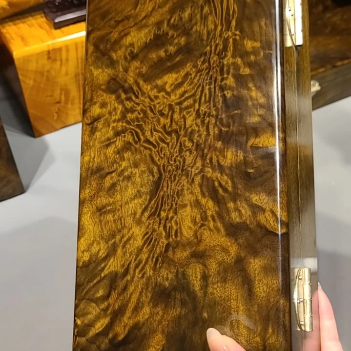 楠木26-14-9小叶桢楠乌木金丝楠首饰盒