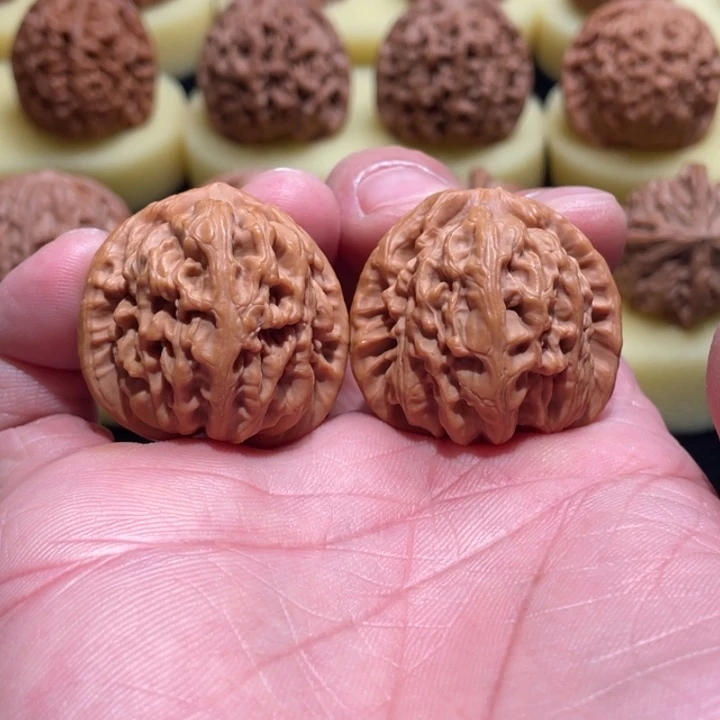 吊坠文玩核桃红锦鲤