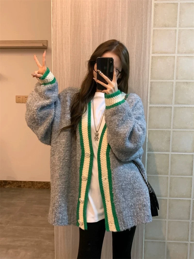 051-070【直播间实时过款贴码】可爱慵懒百搭毛衣开衫