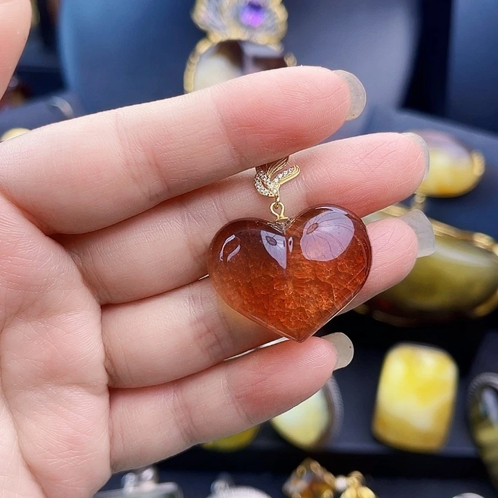 琥珀银S925镶嵌裸石