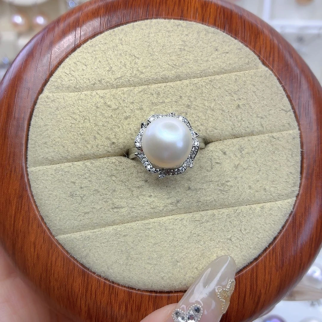 淡水珍珠戒指合金F