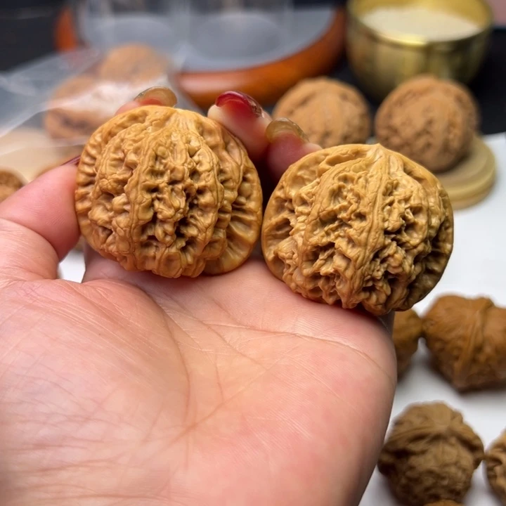 文玩核桃把件芳芳粗筋44