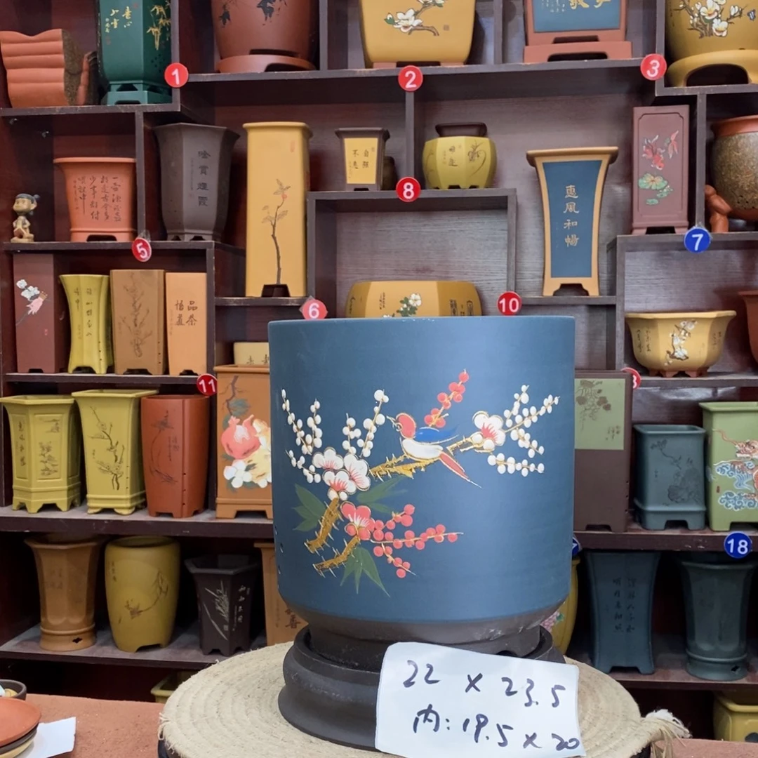 紫砂艺术紫砂花盆