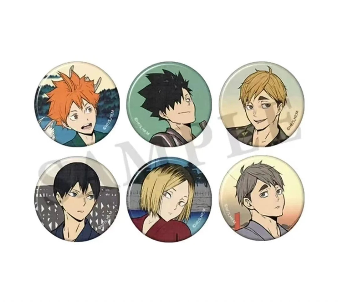 【现货】排球少年 四季景 夏之阵吧唧浮世绘徽章 徽章盲包