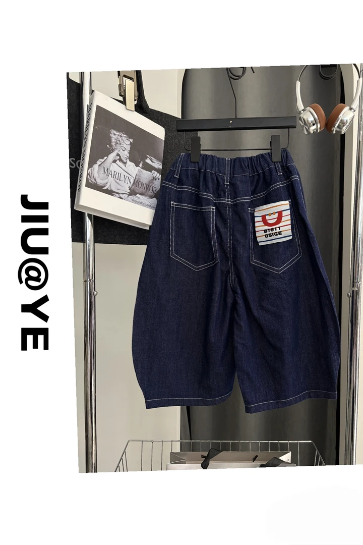 #258182     夏款牛仔裤中裤