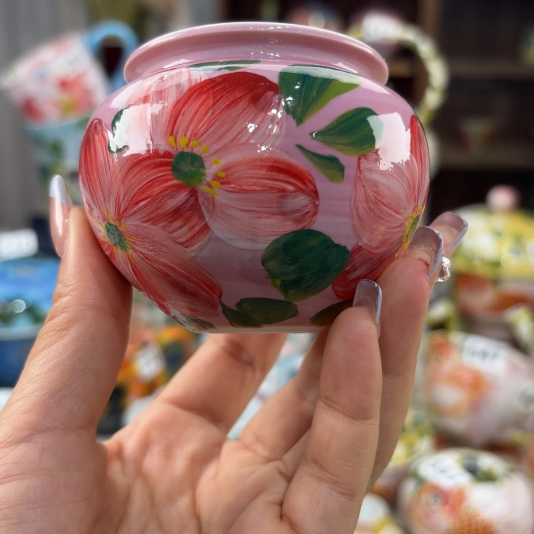 瓷片景德镇手绘高温釉下彩陶瓷茶具