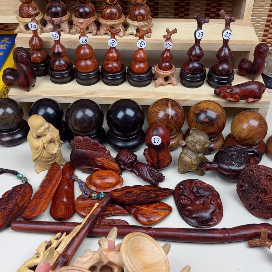 非洲紫檀（红花梨）快**股10个底座