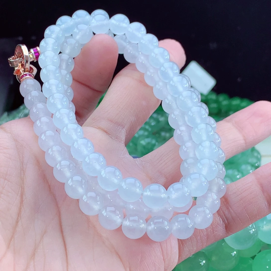 翡翠手链未镶嵌卡8