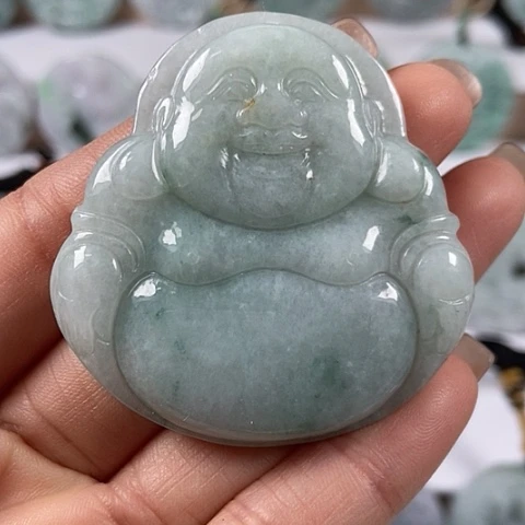 翡翠颈饰未镶嵌大佛福利