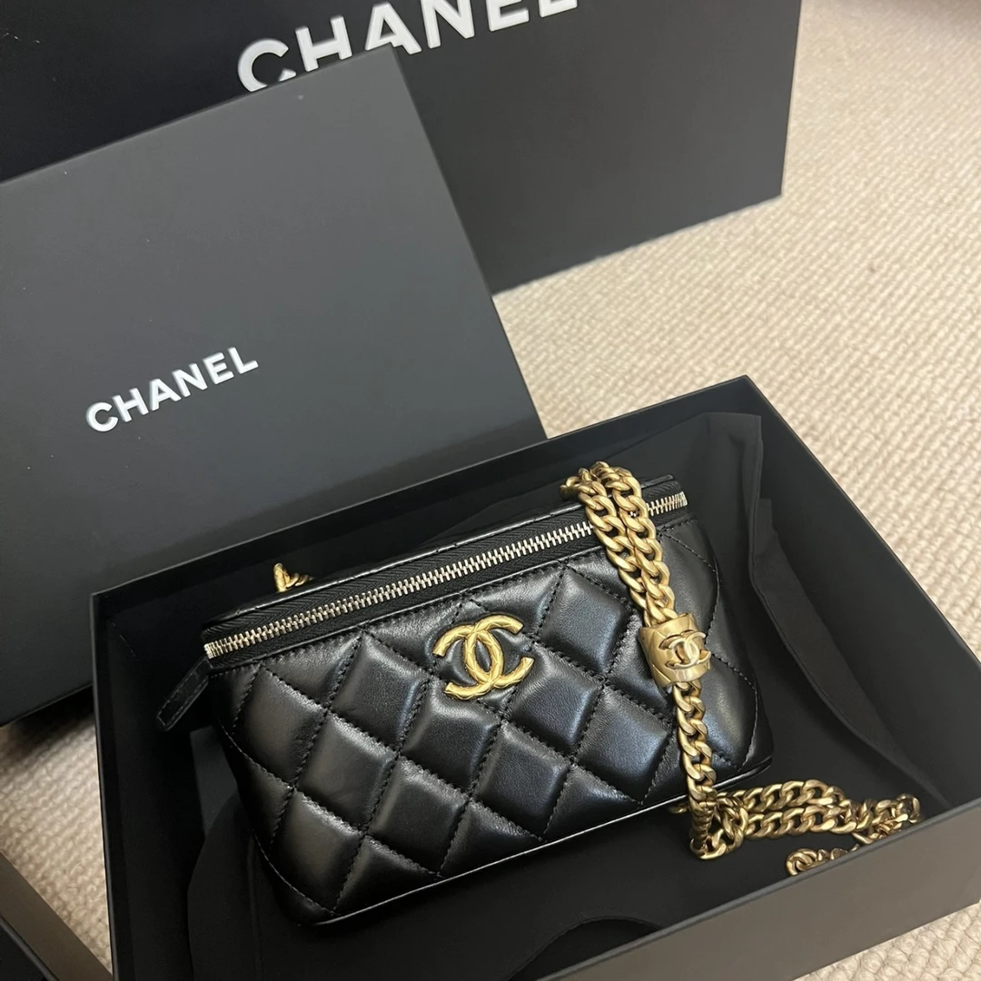 99新 Chanel/香奈儿 Chanel黑金化妆盒金柱 25070019-03