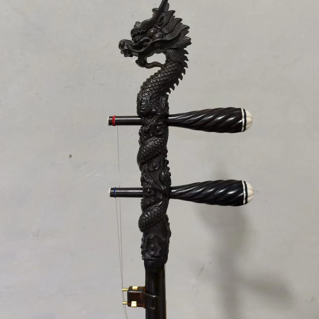 黑檀龙头二胡八角两用琴音量大共鸣好