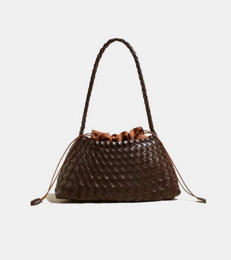 编织敞口手提式单根手提款单肩包手拎包中号肩包子母包