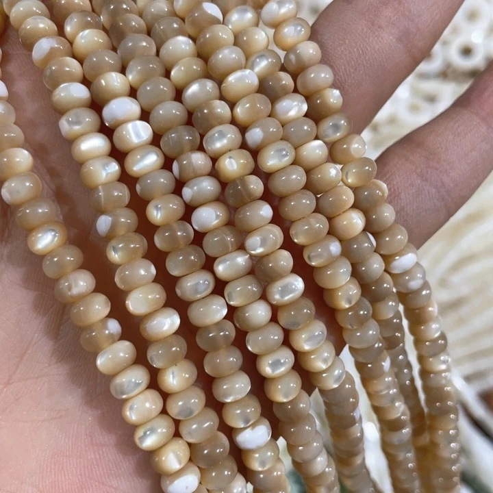 贝壳非金属一条6mm咖色马蹄落算盘