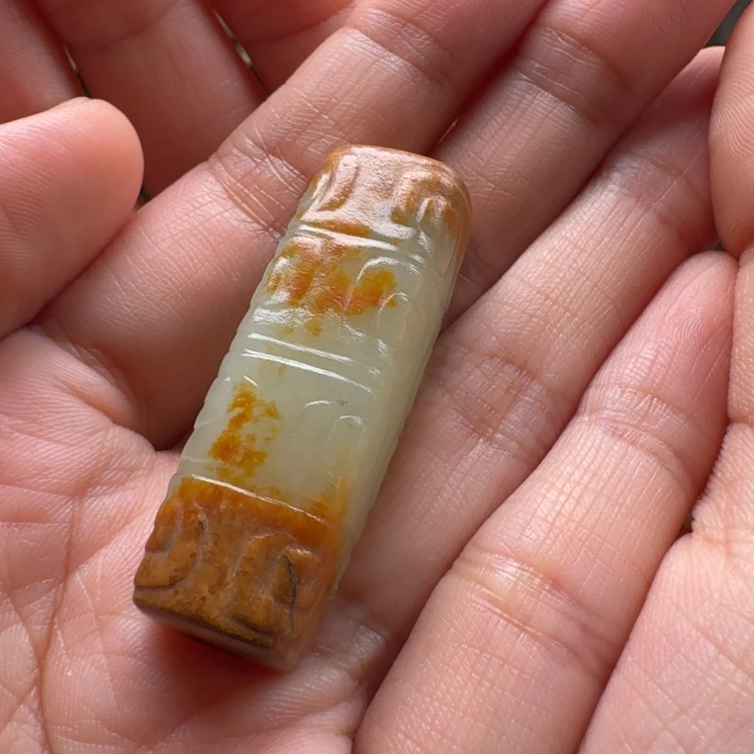 狼***道和田玉未镶嵌颈饰