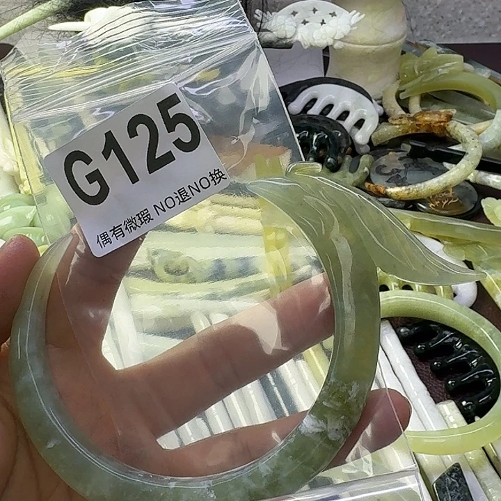 蛇纹石玉合金发饰沐**?