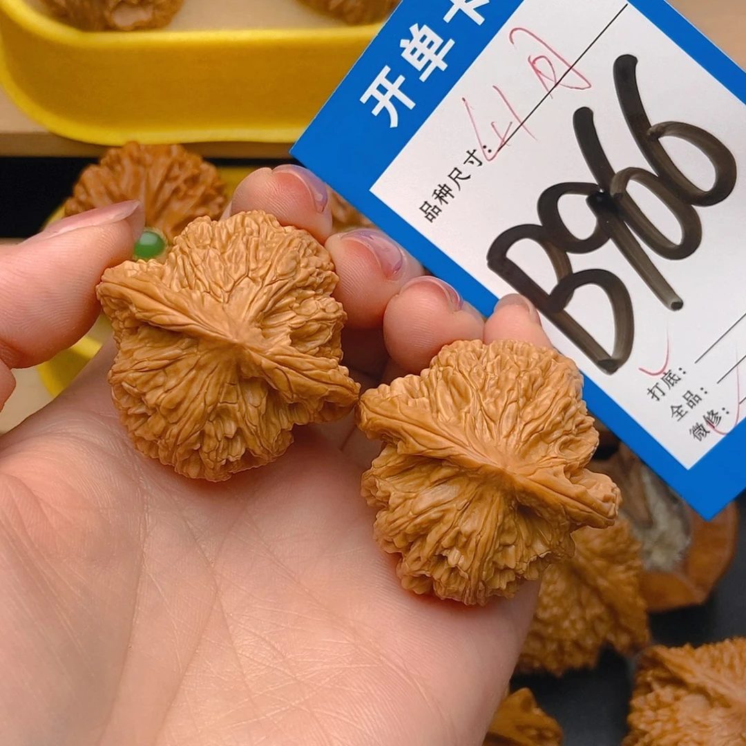 桃核吊坠核桃望月
