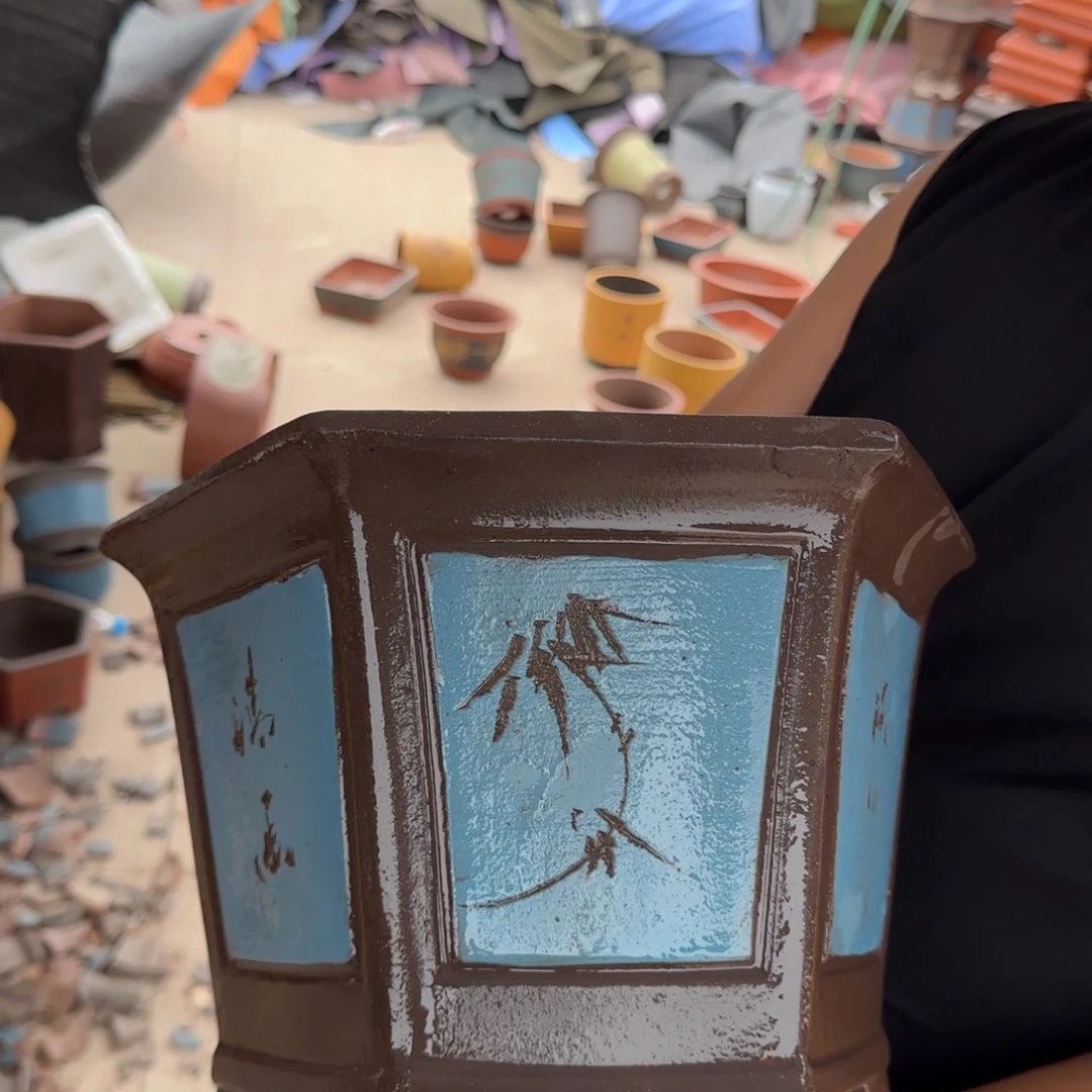 紫砂花盆口径26.16口径