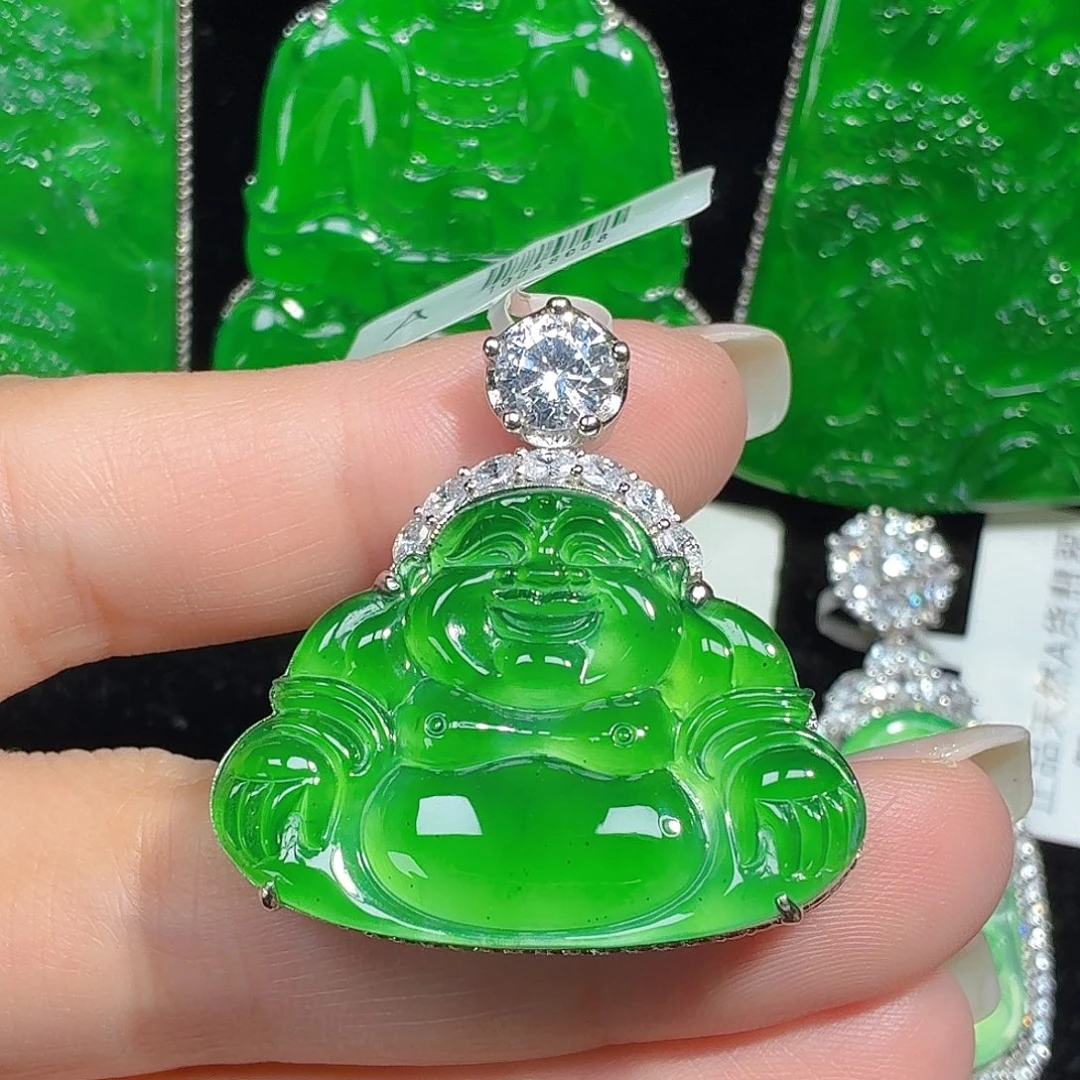 翡翠未镶嵌颈饰天然A货翡翠