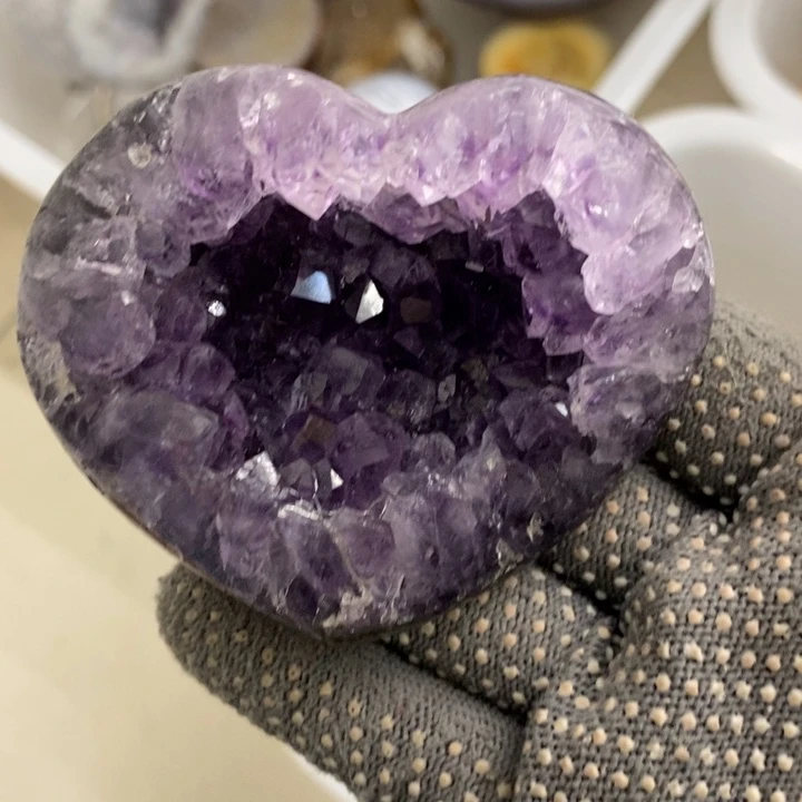 紫晶珠宝半成品未镶嵌