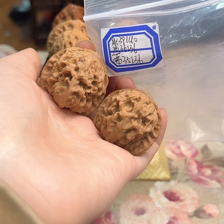 文玩核桃把件非嫁接元宝