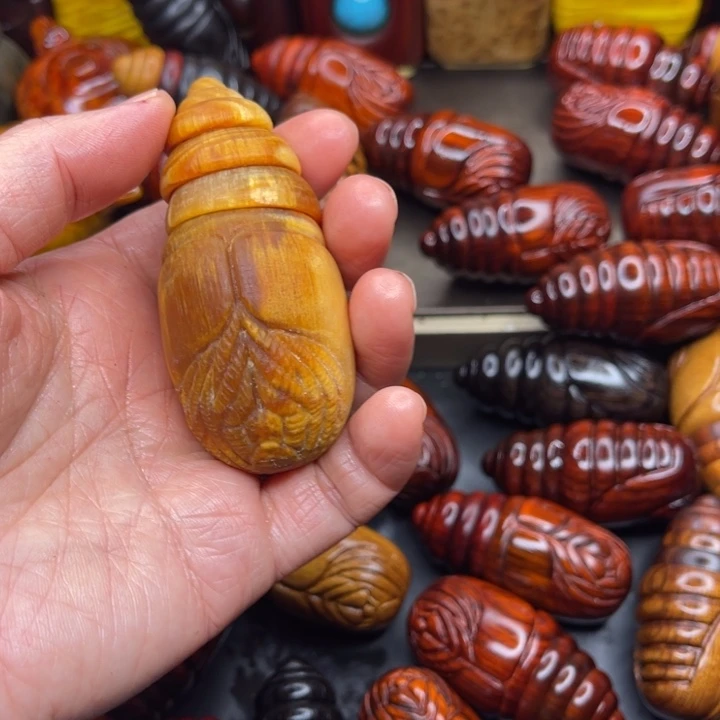 琥珀木雷击木琥珀木把件