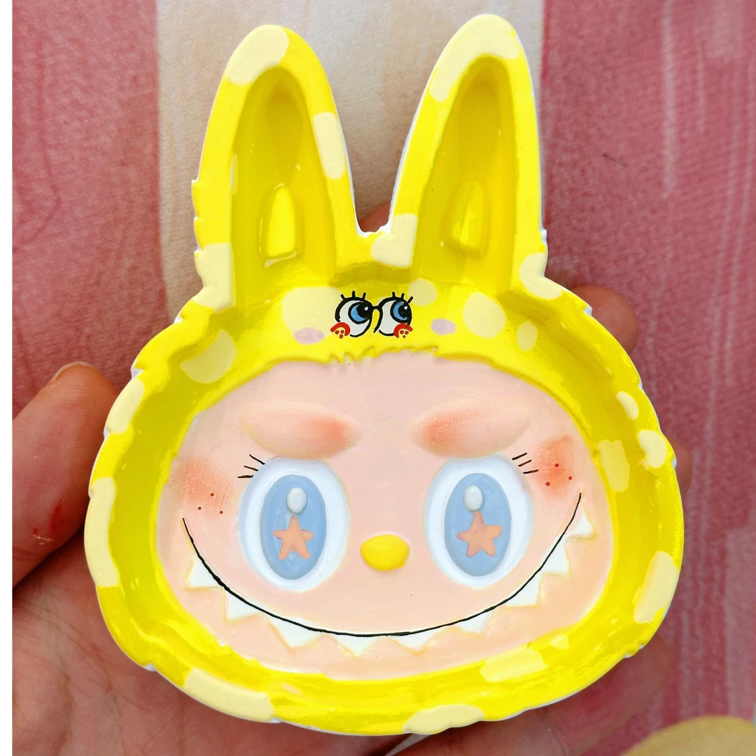 潮玩石膏盘labbubu装饰拉布布