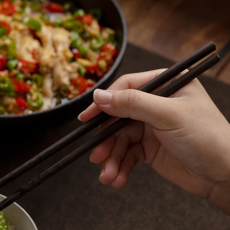 铁娃公社紫光檀筷子不开裂无漆无蜡健康防滑的福筷 .