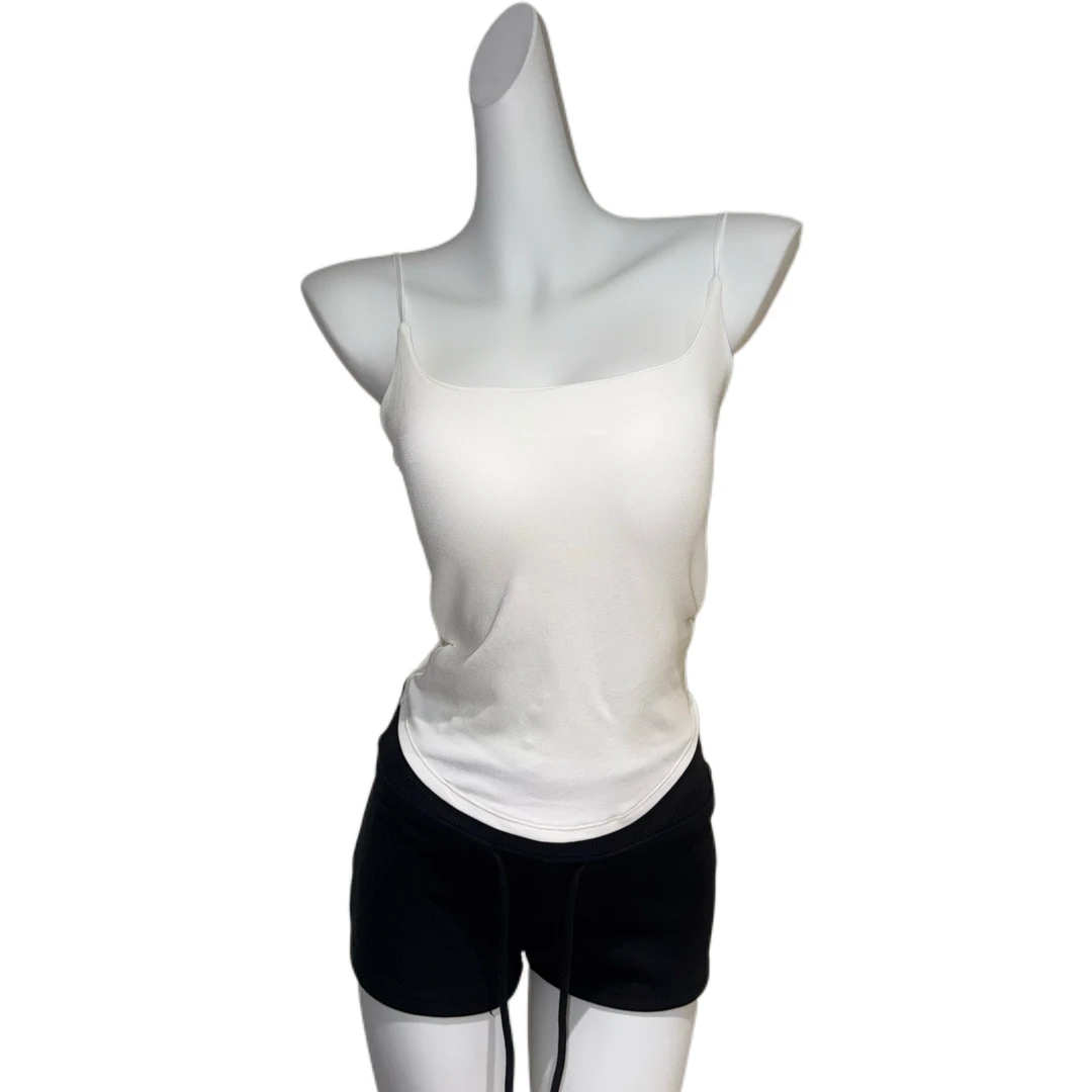 【市市推荐】古早千禧辣妹甜美韩版辣妹设计感褶皱短款吊带背心