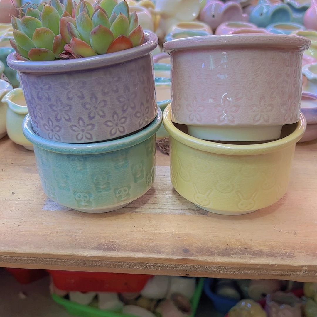 陶瓷花盆当场满12包邮