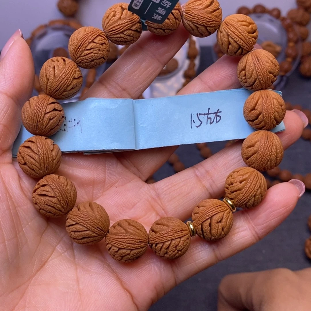 秦岭龙纹桃核17颗
