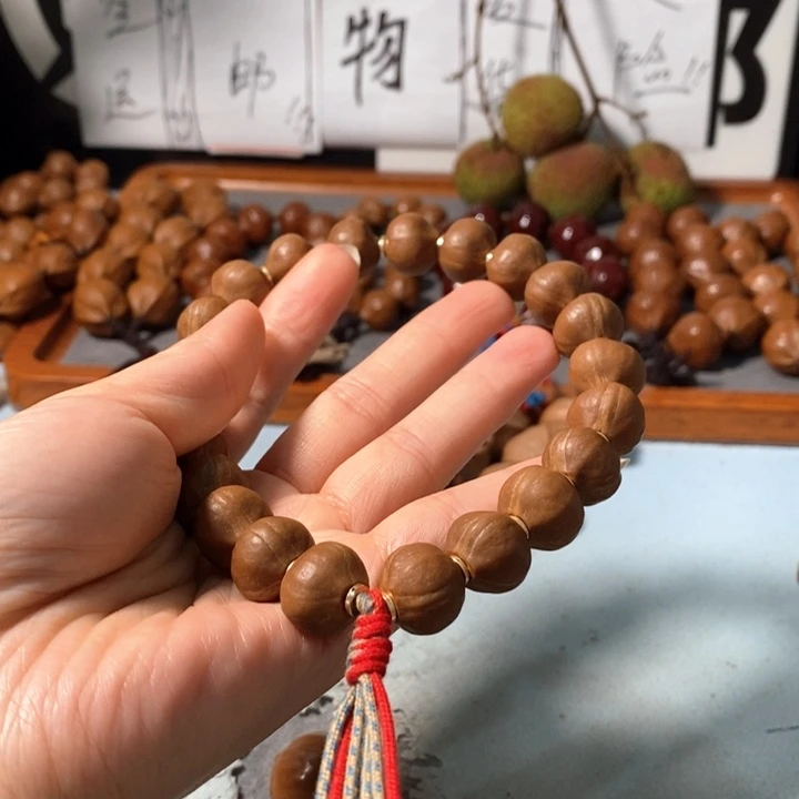 橄榄核手串2141精品小蒜头铁核20+2颗
