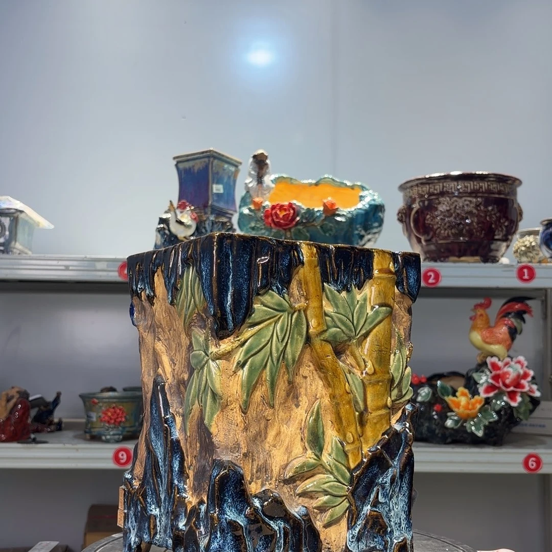 人***点精品石湾花盆高端大气