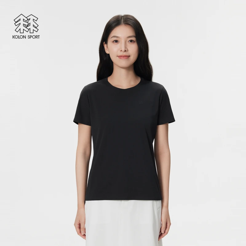 KOLON SPORT可隆短袖T恤吸湿速干防晒UPF50+抗菌女士SECO上衣