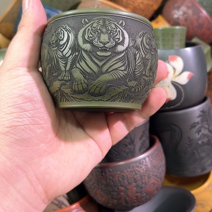 茶杯紫砂全手工紫砂主人杯